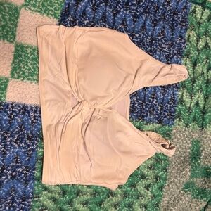 Cream Halter Bikini Top